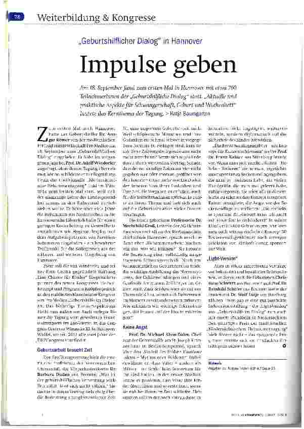 Vorschauseite 1: Impulse geben