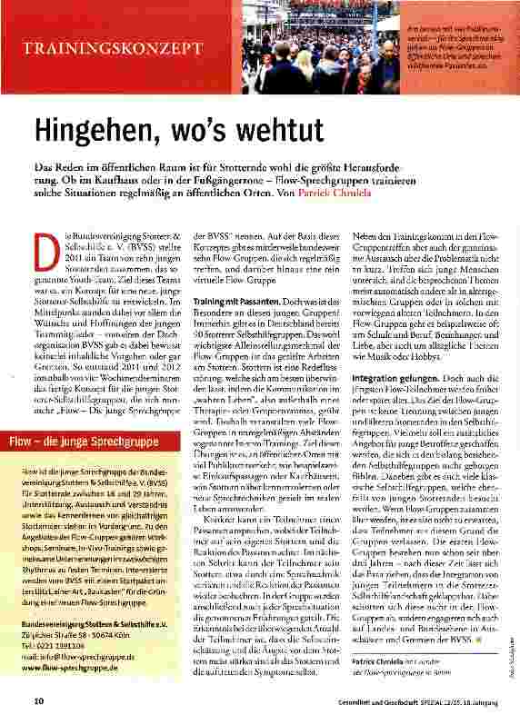 Vorschauseite 1: Hingehen, wos wehtut