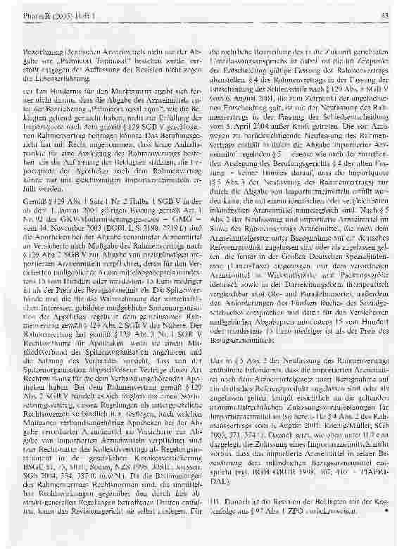 Vorschauseite 4: Zur Frage der Erforderlichkeit der Umbenennung eines importiertenArzneimittels (Topinasal)BGH, Urteil vom 30. September 2004 - I ZR 207/02