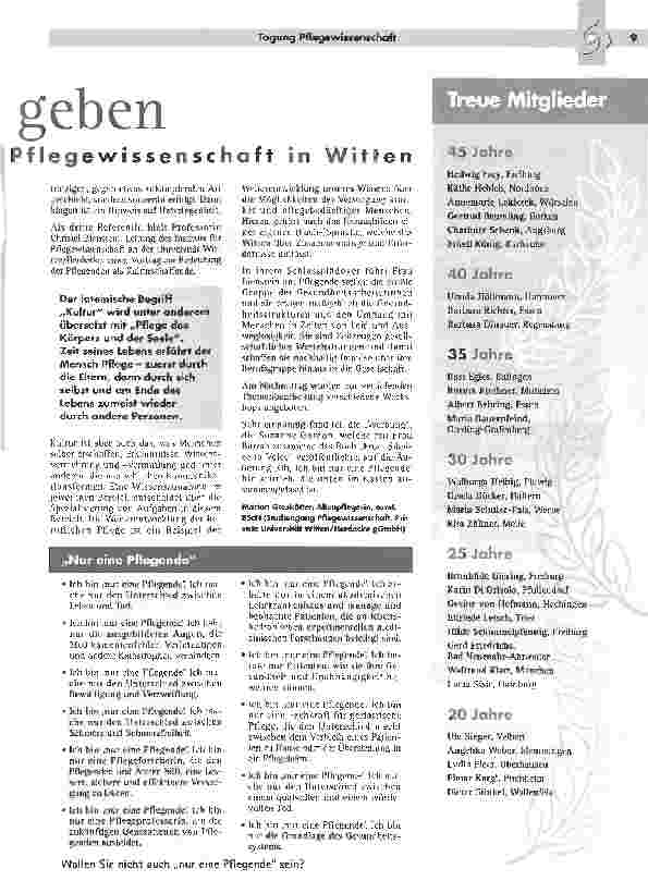 Vorschauseite 2: Der Pflege eine Stimme geben