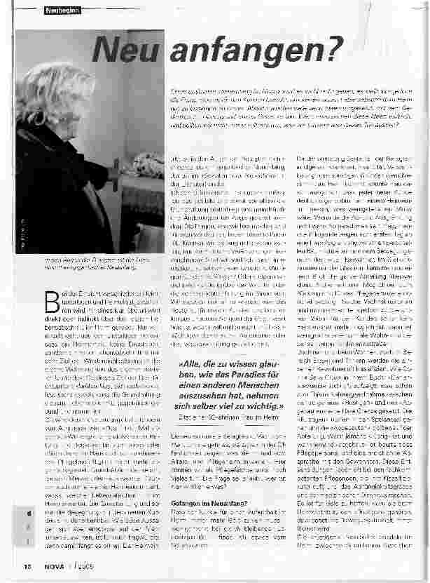 Vorschauseite 1: Neu anfangen?