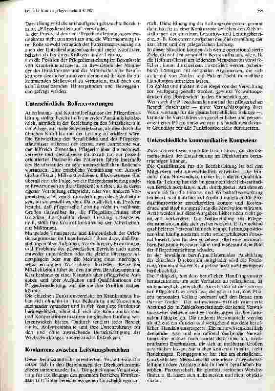 Vorschauseite 2: Bedeutung der Pflegedienstleitung-Problematik ihrer Position Diskussionspapier der Kath. Arbeitsgemeinschaft f. Krankenpflege
