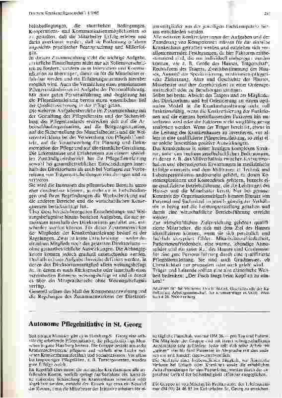 Vorschauseite 4: Bedeutung der Pflegedienstleitung-Problematik ihrer Position Diskussionspapier der Kath. Arbeitsgemeinschaft f. Krankenpflege