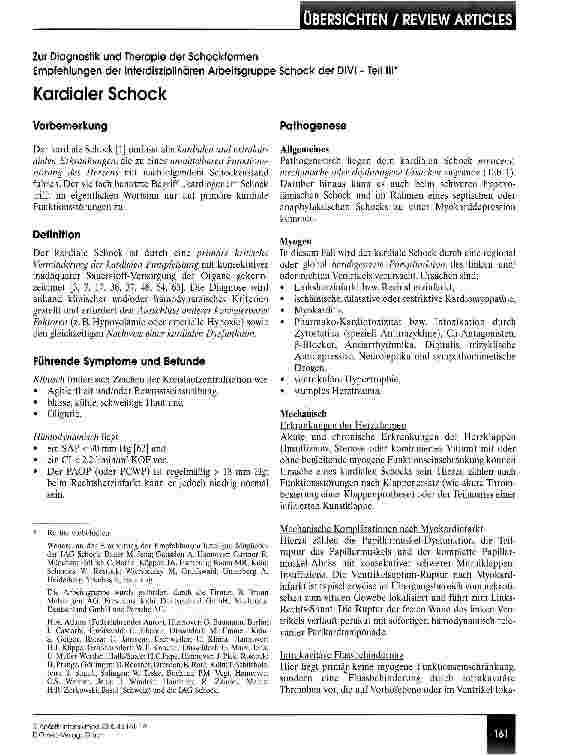 Vorschauseite 1: Kardialer Schock