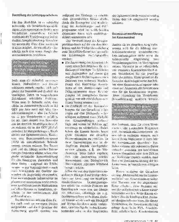 Vorschauseite 2: Morbiditätsorientierter RSA Ja, aber ...