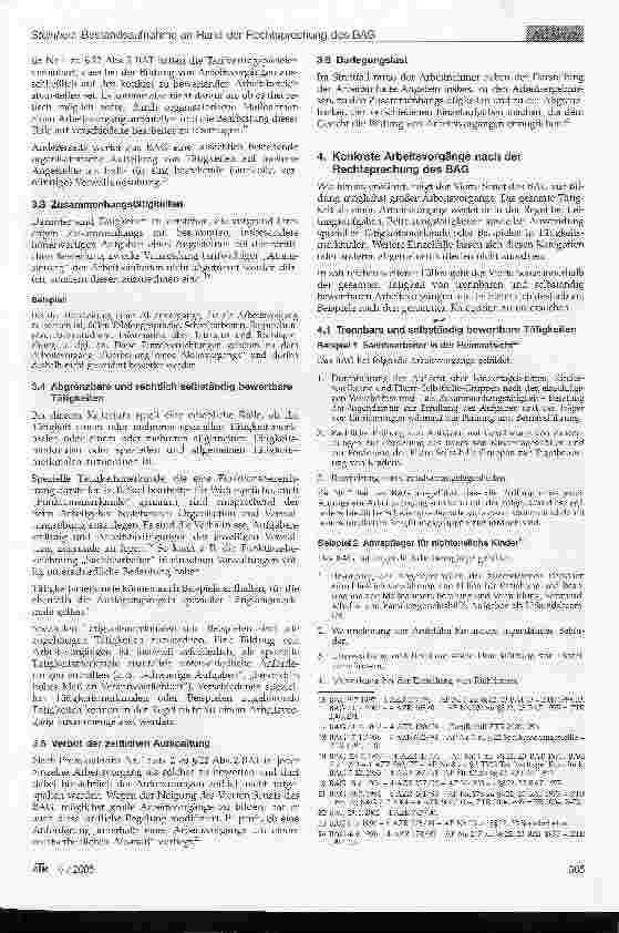 Vorschauseite 3: Auszuübende Tätigkeit, Eingruppierung und Direktionsrecht - eine Bestandsaufnahme anhand der Rechtsprechung des BAG