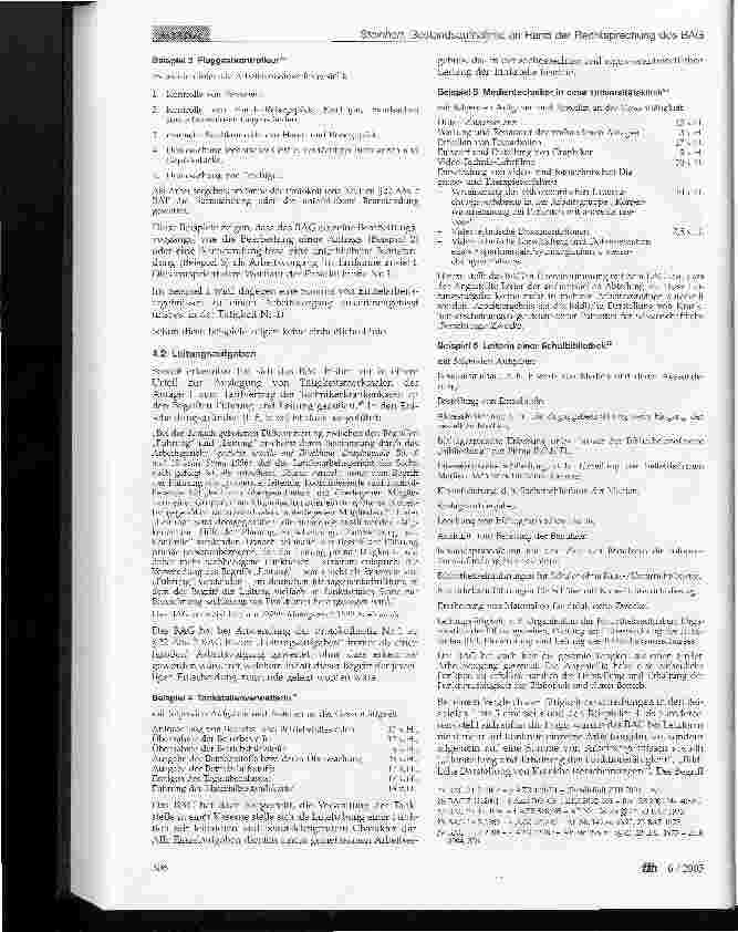 Vorschauseite 4: Auszuübende Tätigkeit, Eingruppierung und Direktionsrecht - eine Bestandsaufnahme anhand der Rechtsprechung des BAG