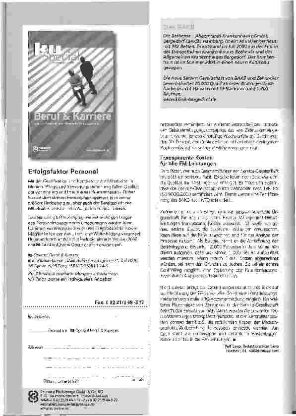 Vorschauseite 3: Erfolgreiches PartnerschaftsmodellService-Gesellschaft als umsatzsteuerliche Organschaft