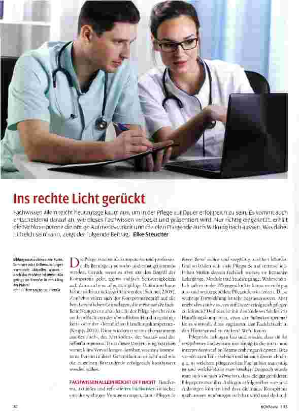 Vorschauseite 1: Ins rechte Licht gerückt