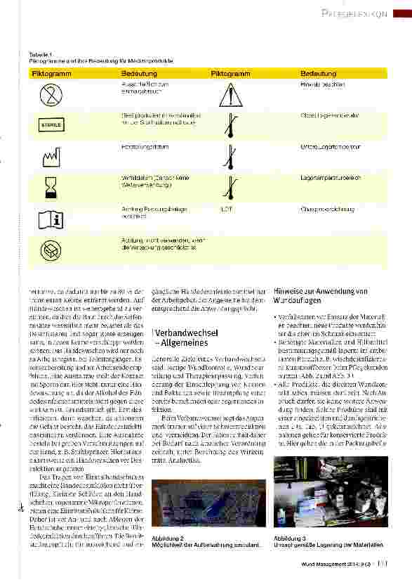 Vorschauseite 2: PFLEGE LEXIKON -DIE SERIE ZUM SAMMELN Hygienische Aspekte beim Verbandwechsel, Teil 1