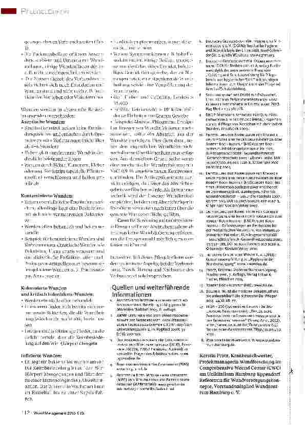 Vorschauseite 3: PFLEGE LEXIKON -DIE SERIE ZUM SAMMELN Hygienische Aspekte beim Verbandwechsel, Teil 1