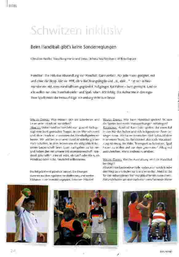Vorschauseite 1: Schwitzen inklusive