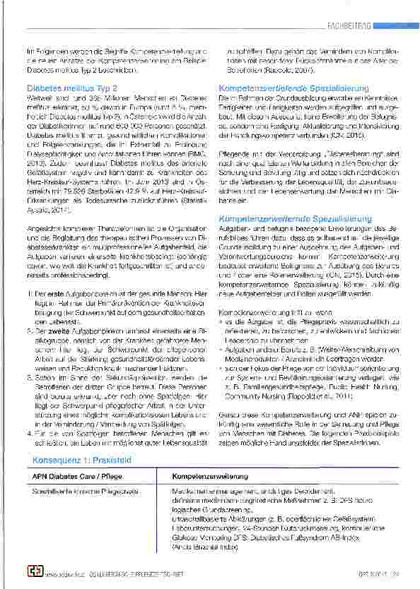 Vorschauseite 2: Kompetenzen von Pflegespezialistinnen und Pflegespezialisten