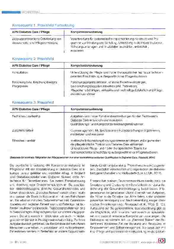 Vorschauseite 3: Kompetenzen von Pflegespezialistinnen und Pflegespezialisten