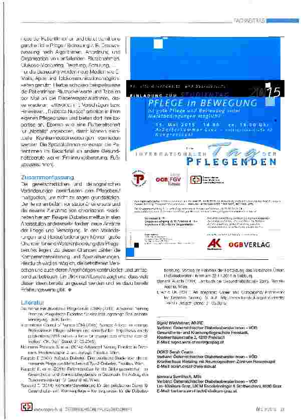 Vorschauseite 4: Kompetenzen von Pflegespezialistinnen und Pflegespezialisten