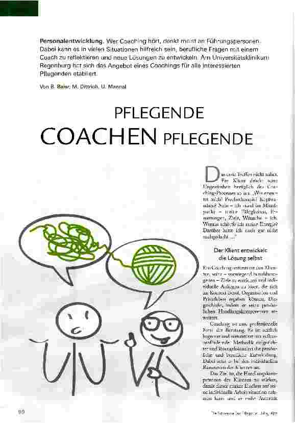 Vorschauseite 1: Pflegende coachen Pflegende