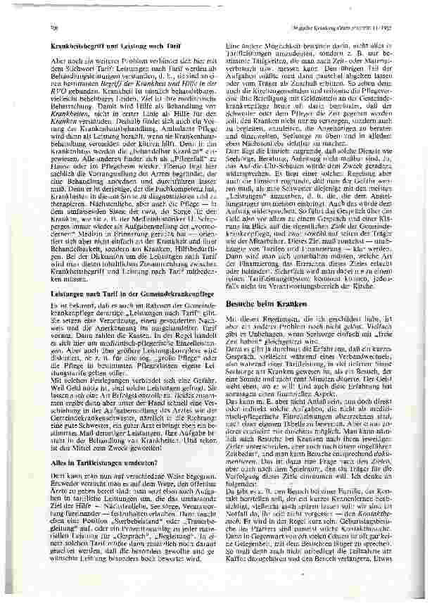 Vorschauseite 2: Nächstenliebe — Leistung nach Tarif?