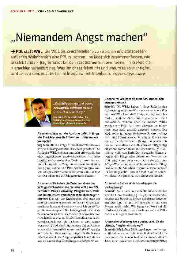 Vorschauseite 1: Niemandem Angst machen