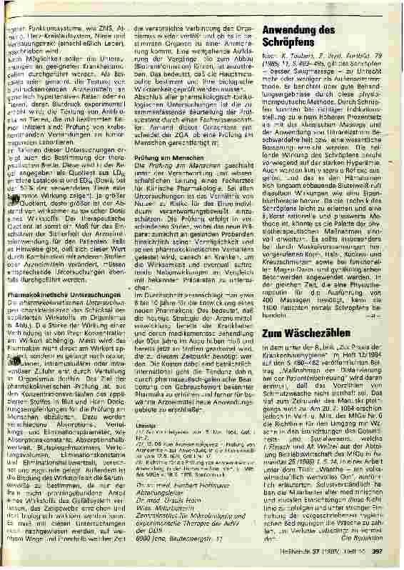 Vorschauseite 3: Vorklinische Wirkstoffprüfung im Rahmen der Entwicklung neuer Arzneimittel