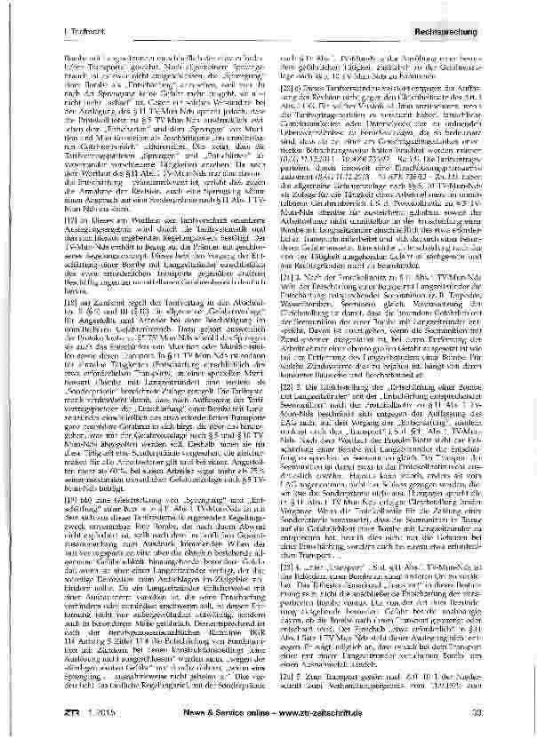 Vorschauseite 2: Tarifliche Sonderprämien - Sprengung von Wasserbomben - Transport - LangzeitzünderTV-Mun-Nds §§5,10,11 Abs. 1