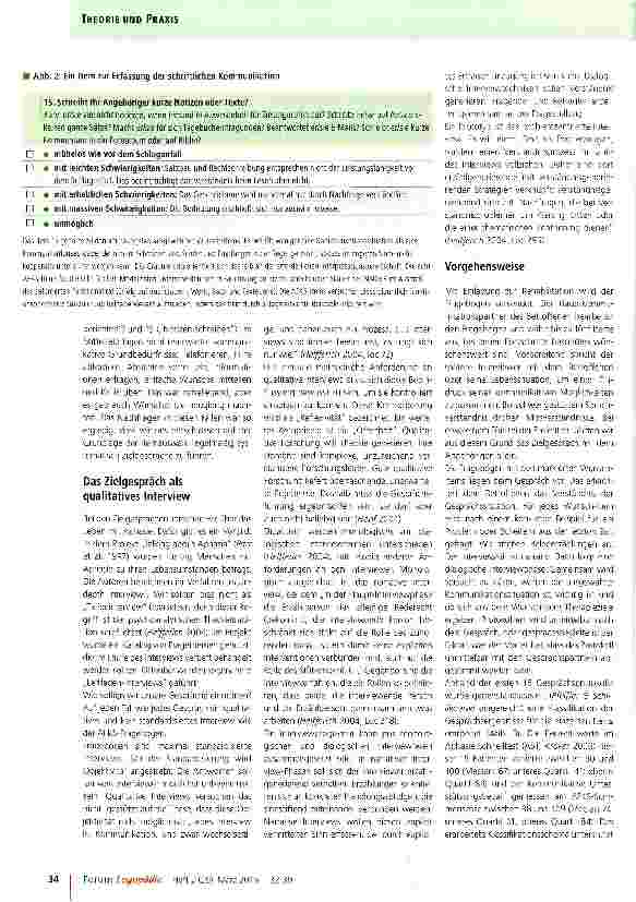 Vorschauseite 3: Partizipative Therapiezielentwicklung bei chronischer Aphasie
