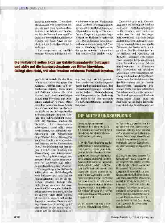 Vorschauseite 3: Vertrauen in die Heilberufe