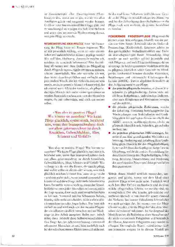 Vorschauseite 2: Positive Pflege-eine Überlegung