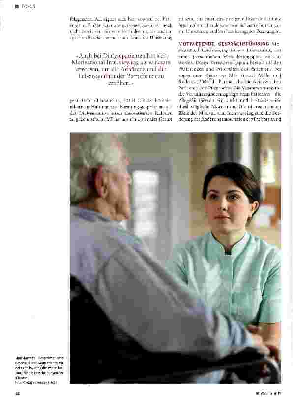 Vorschauseite 2: Motivational Interviewing bei dialysepflichtigen Patienten