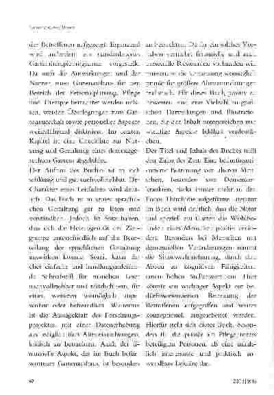 Vorschauseite 3: GARTEN UND DEMENZ -Gestaltung und Nutzung von Außenanlagen für Menschen mit Demenz