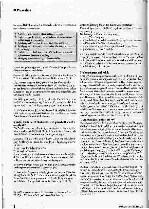 Vorschauseite 4: Die Ergotherapie und das Präventionsgesetz: neue Möglichkeiten für bewährte Erkenntnisse