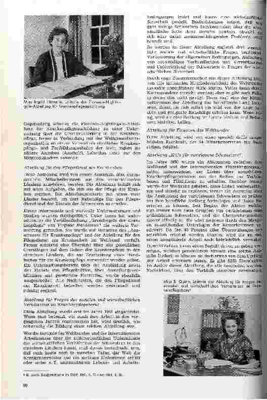 Vorschauseite 2: Die internationale Idee - Geschichte des Weltbundes der Krankenschwester
