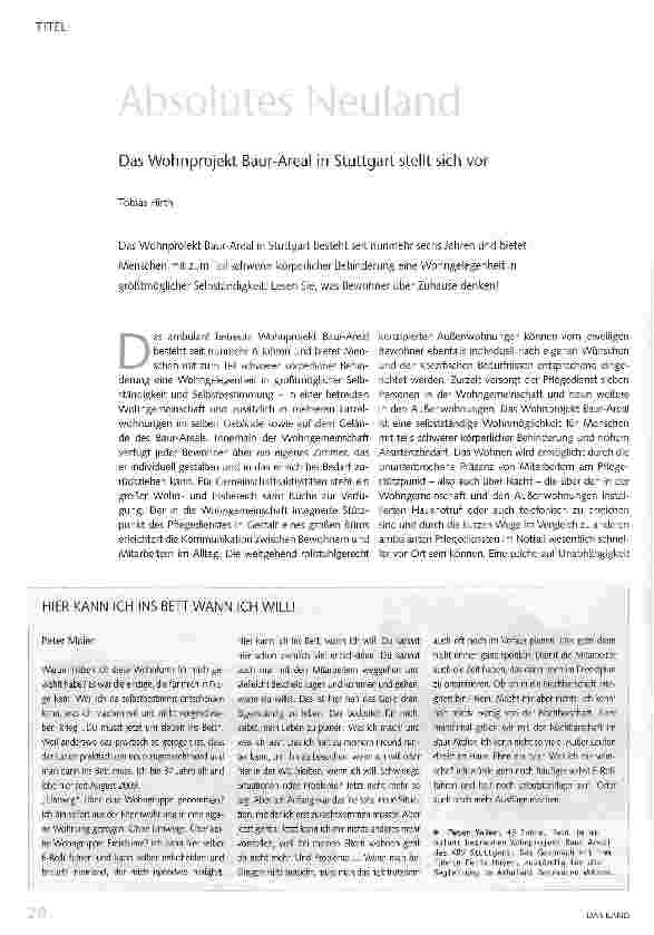 Vorschauseite 1: Absolutes Neuland