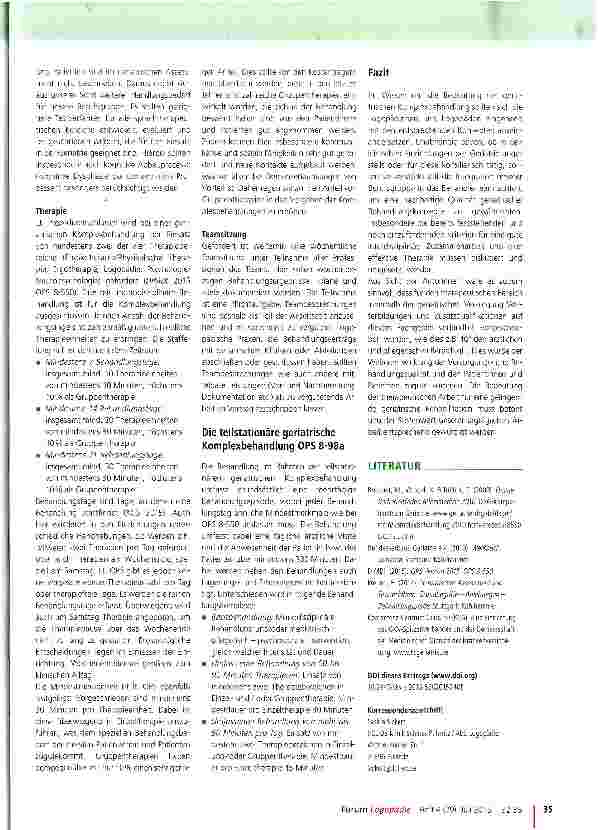 Vorschauseite 4: Die geriatrische Komplexbehandlung