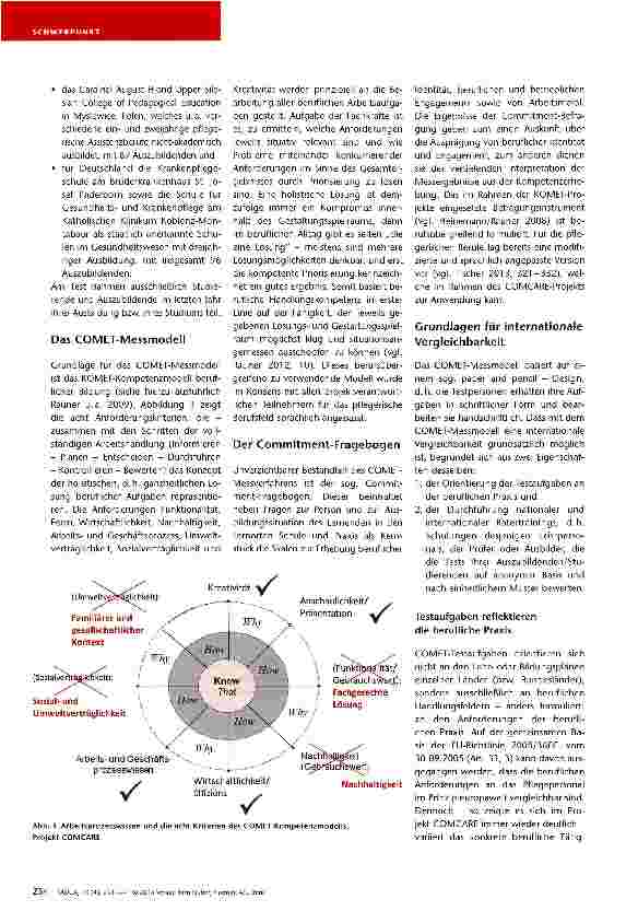 Vorschauseite 2: Internationaler Kompetenzvergleich und SchulentwicklungDas Projekt COMCARE bietet neue Ärtsatzmöglichkeiten