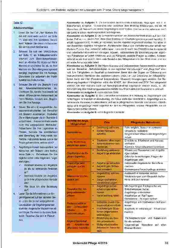 Vorschauseite 3: Aufgaben mit Lösungen zum Thema: Überleitungsmanagement