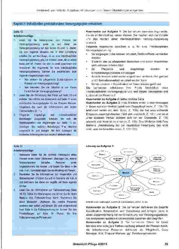 Vorschauseite 5: Aufgaben mit Lösungen zum Thema: Überleitungsmanagement