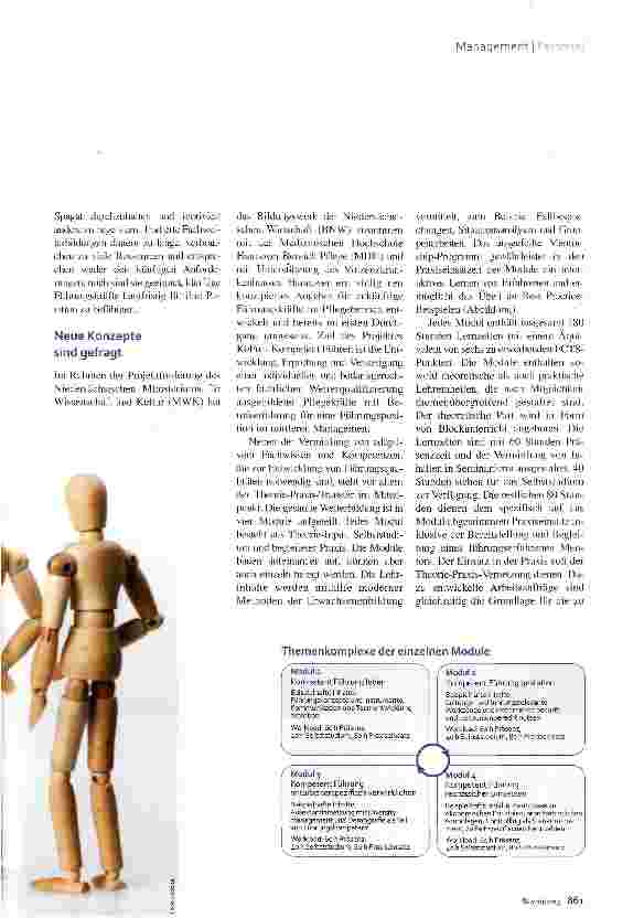 Vorschauseite 2: Weiterbildung von Führungskräften Von derTheorie in die Praxis