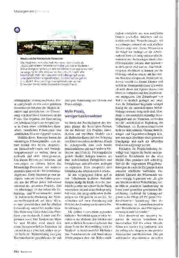 Vorschauseite 3: Weiterbildung von Führungskräften Von derTheorie in die Praxis