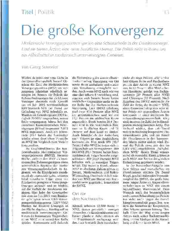 Vorschauseite 1: Die große Konvergenz