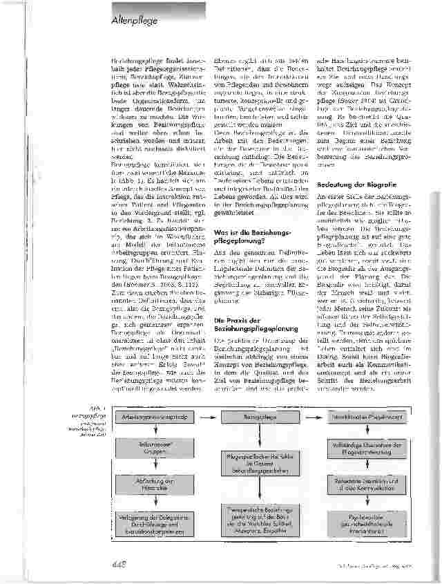 Vorschauseite 3: Die Beziehungspflegeplanung in der Bezugspflege in Altenhilfeeinrichtungen