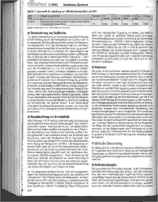 Vorschauseite 6: Erbringung und Abrechnung von ambulanten Operationen im Krankenhaus