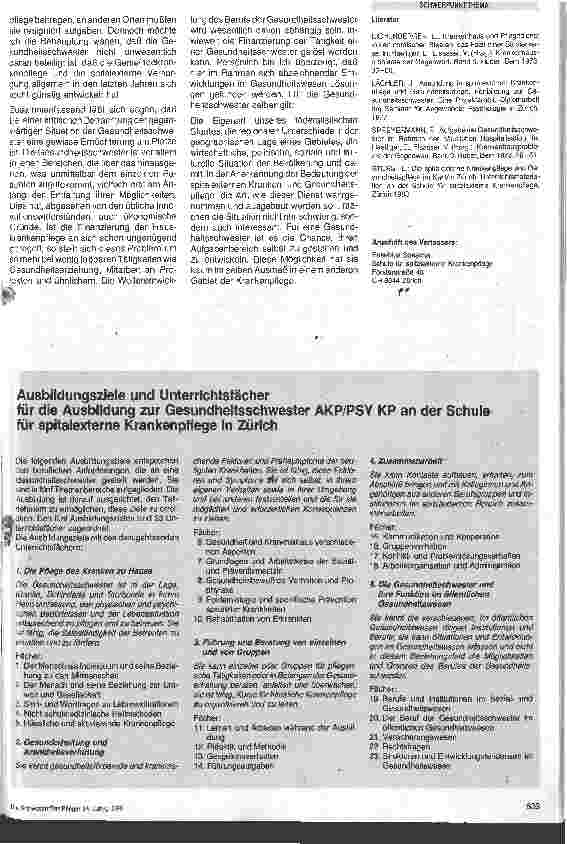 Vorschauseite 4: Der Beruf der Gesundheitsschwester in der deutschsprachigen Schweiz