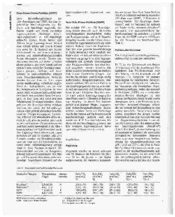 Vorschauseite 3: Analyse der dorsoventralen Wechsellagerung in variabler Position (Near-Side-Prone-Position) im Vergleich mit anderen kinetischen Therapieformen bei chirurgischen Patienten aus pfl…