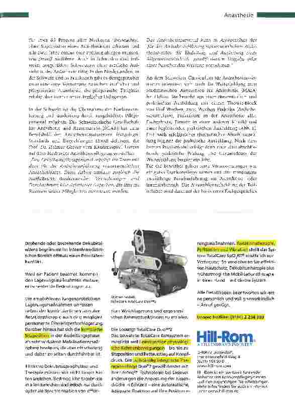Vorschauseite 2: AnästhesieassistentenNeue Wege in der Anästhesie