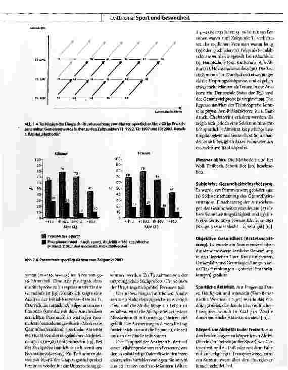 Vorschauseite 2: Nutzen von sportlicher Aktivität im ErwachsenenalterEine Längsschnittstudie über 10 Jahre