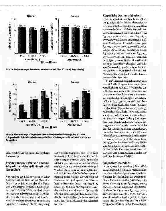 Vorschauseite 5: Nutzen von sportlicher Aktivität im ErwachsenenalterEine Längsschnittstudie über 10 Jahre