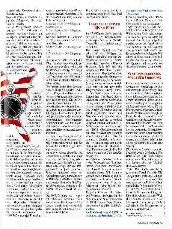 Vorschauseite 2: Pflege in den USA Organisation der täglichen Aufgaben
