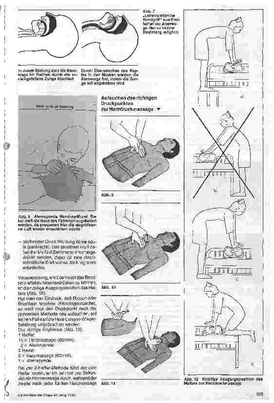 Vorschauseite 4: Reanimation, Übungsveranstaltung für Krankenpflegepersonal
