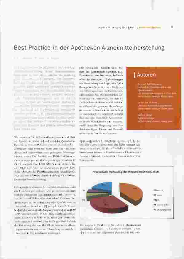 Vorschauseite 1: Best Practice in der Apotheken-Arzneimittelherstellung