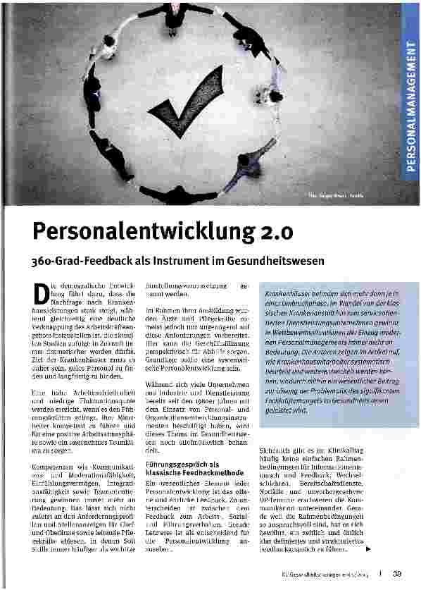 Vorschauseite 1: Personalentwicklung 2.0